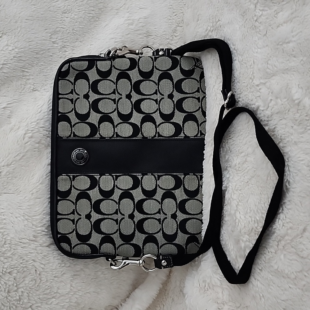 Coach Monogram Padded Tablet iPad Crossbody Case